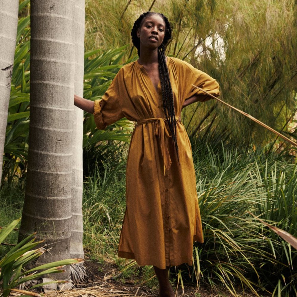Doen Joan Dress in Oak, XXS